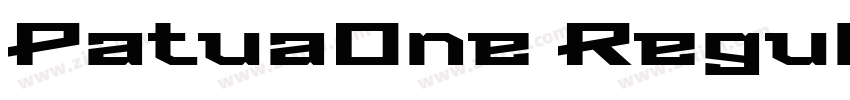 PatuaOne Regular字体转换